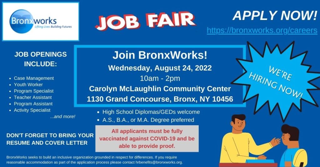 Come To the BronxWorks Job Fair! BronxWorks