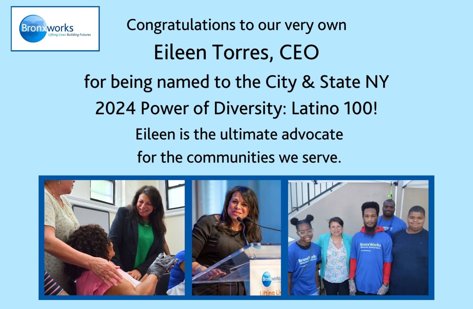 Eileen Torres named to The City and State NY 2024 Power of Diversity ...